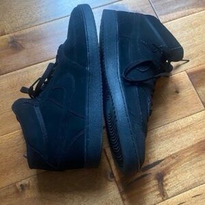 Triple Black Nike Court Vision Sneakers